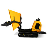 MechMaxx 1800lb 420cc  E-start Gas Engine Stand-ON Hydraulic Track Dumper with Self-Loading ,  T80