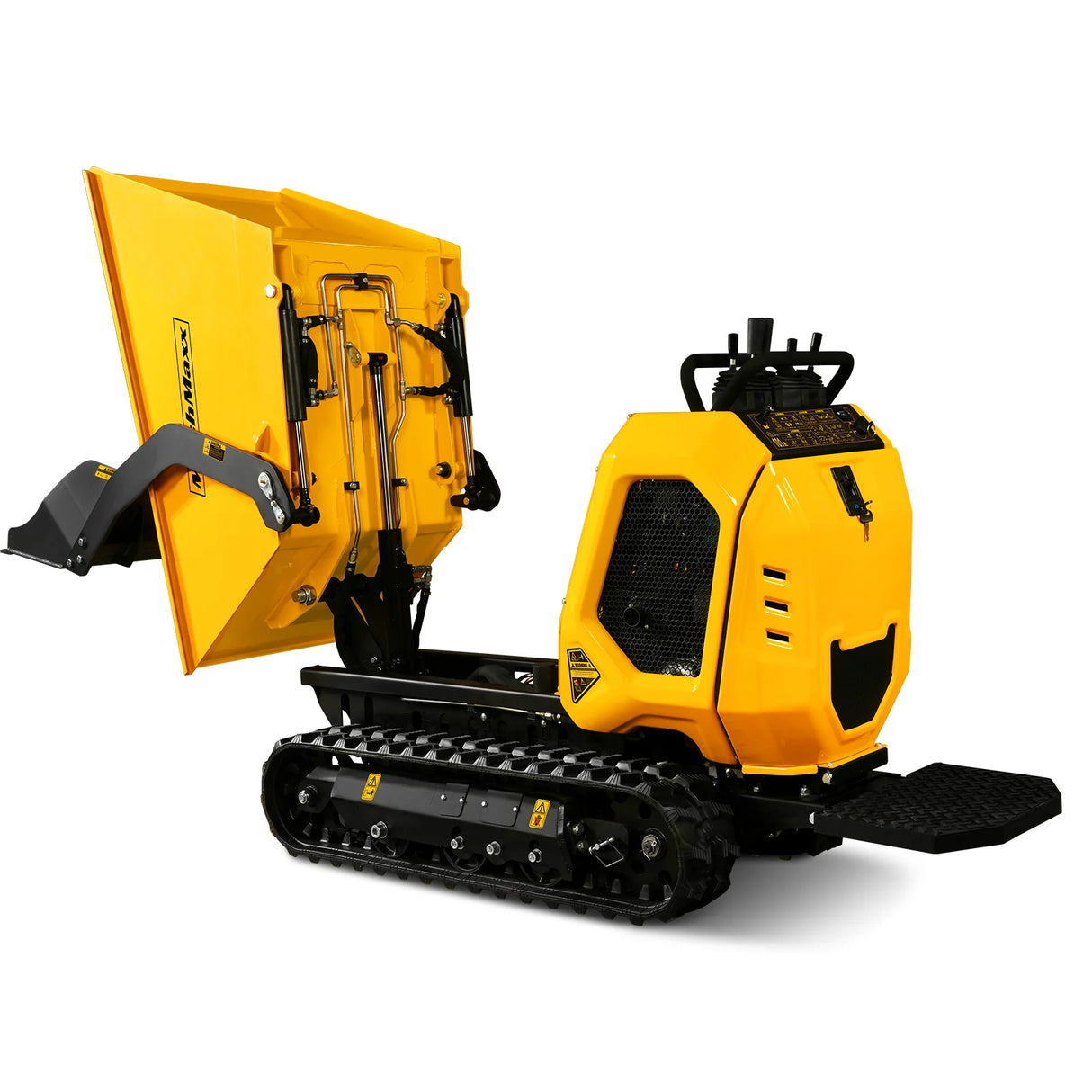 MechMaxx 1800lb 420cc  E-start Gas Engine Stand-ON Hydraulic Track Dumper with Self-Loading ,  T80