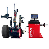 Katool KT-T880 tire changer and KT-B760 wheel balancer combo package