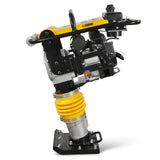 6.5 HP Tamping Rammer with Wheel Kit, 2700 lb Impact Force Jumping Jack Tamper Compactor for Soil, Gravel, Backfill and Foundation, TR90L