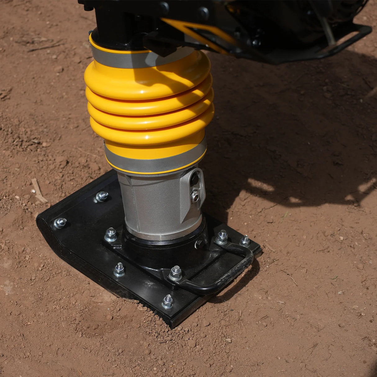 6.5 HP Tamping Rammer with Wheel Kit, 2700 lb Impact Force Jumping Jack Tamper Compactor for Soil, Gravel, Backfill and Foundation, TR90L