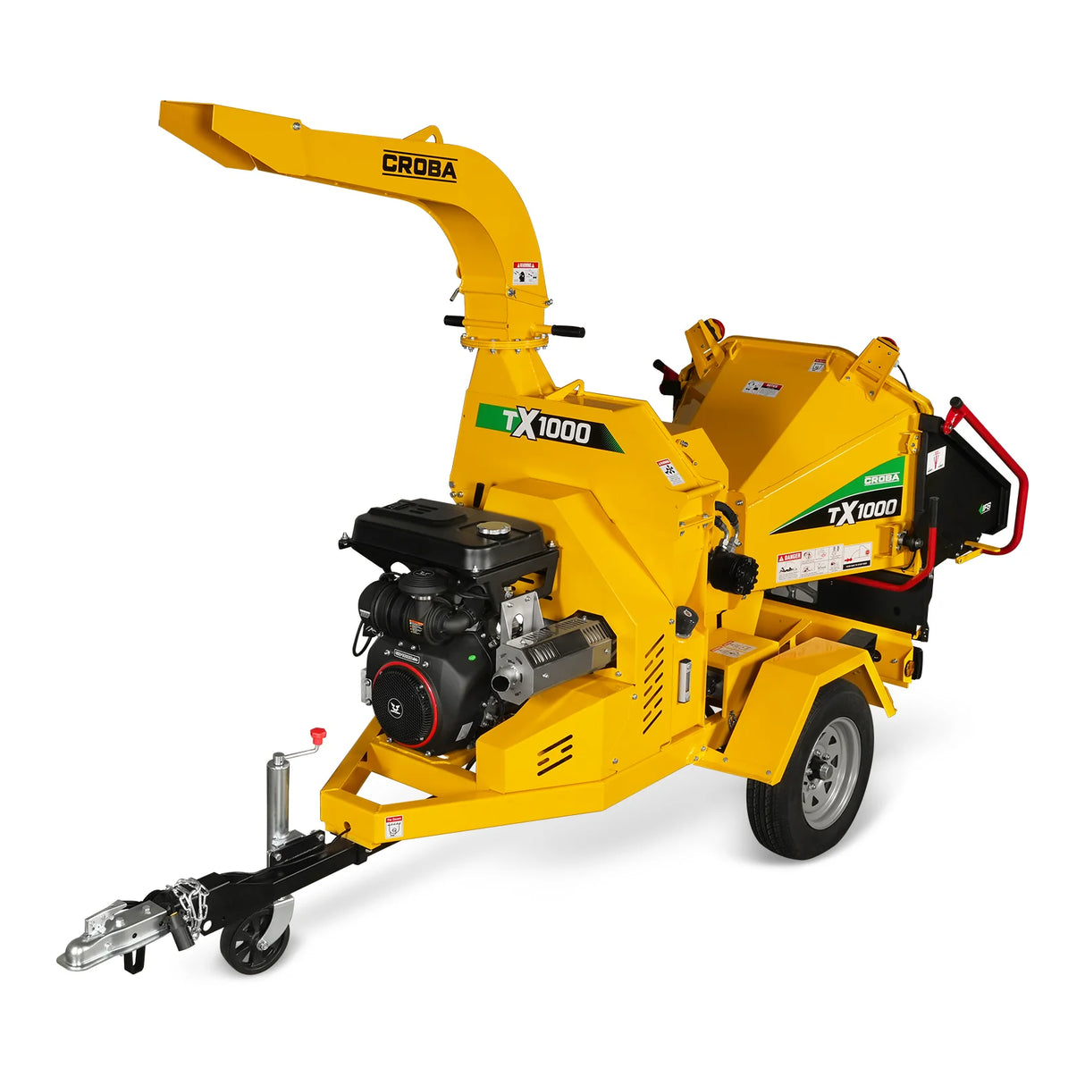 MechMaxx 35hp 1000cc ZONSEN E-Start 8 inch Gas Powered Commerical Wood Chipper with Intelligent Hydraulic Feeding System ,  CROBA TX1000