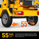 MechMaxx 35hp 1000cc ZONSEN E-Start 8 inch Gas Powered Commerical Wood Chipper with Intelligent Hydraulic Feeding System ,  CROBA TX1000
