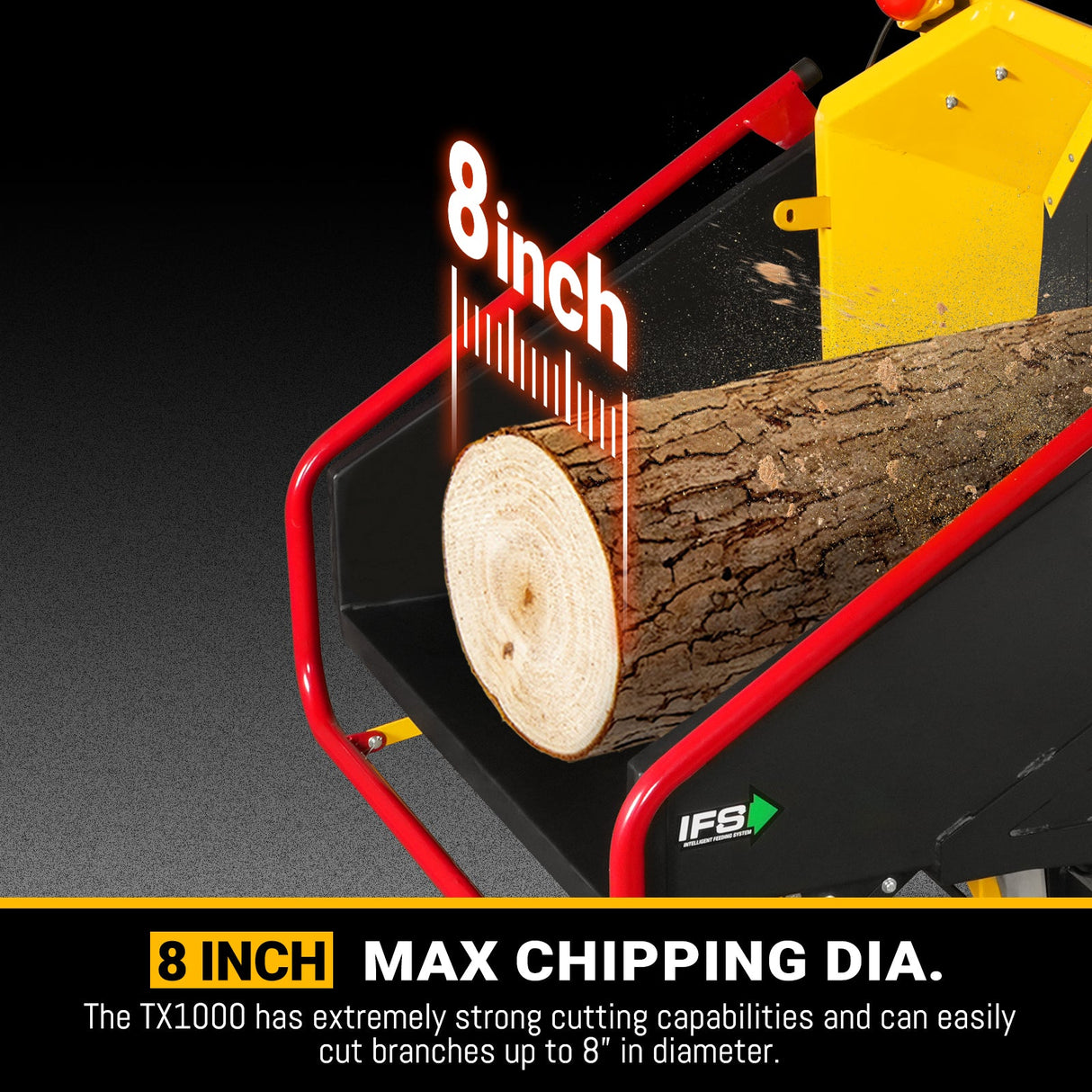 MechMaxx 35hp 1000cc ZONSEN E-Start 8 inch Gas Powered Commerical Wood Chipper with Intelligent Hydraulic Feeding System ,  CROBA TX1000