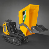 MechMaxx 1100lb 420cc E-start Gas Engine Stand-ON Hydraulic Track Dumper Hydraulic Tipping and Lifting with Self-Loading,  T80HL