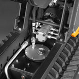 MechMaxx 1100lb 420cc E-start Gas Engine Stand-ON Hydraulic Track Dumper Hydraulic Tipping and Lifting with Self-Loading,  T80HL