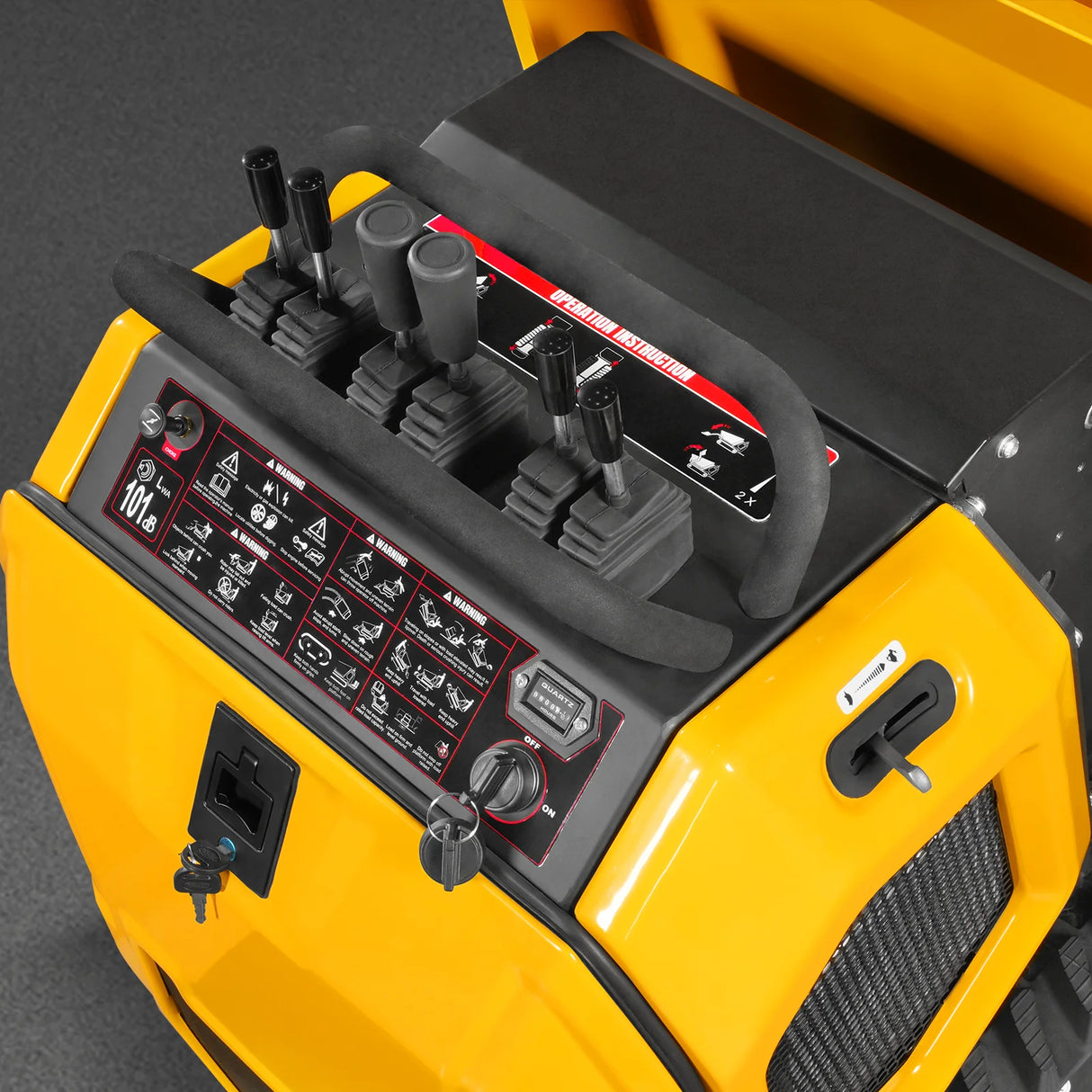 MechMaxx 1100lb 420cc E-start Gas Engine Stand-ON Hydraulic Track Dumper Hydraulic Tipping and Lifting with Self-Loading,  T80HL