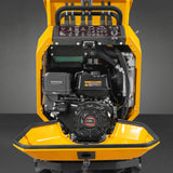 MechMaxx 1100lb 420cc E-start Gas Engine Stand-ON Hydraulic Track Dumper Hydraulic Tipping and Lifting with Self-Loading,  T80HL