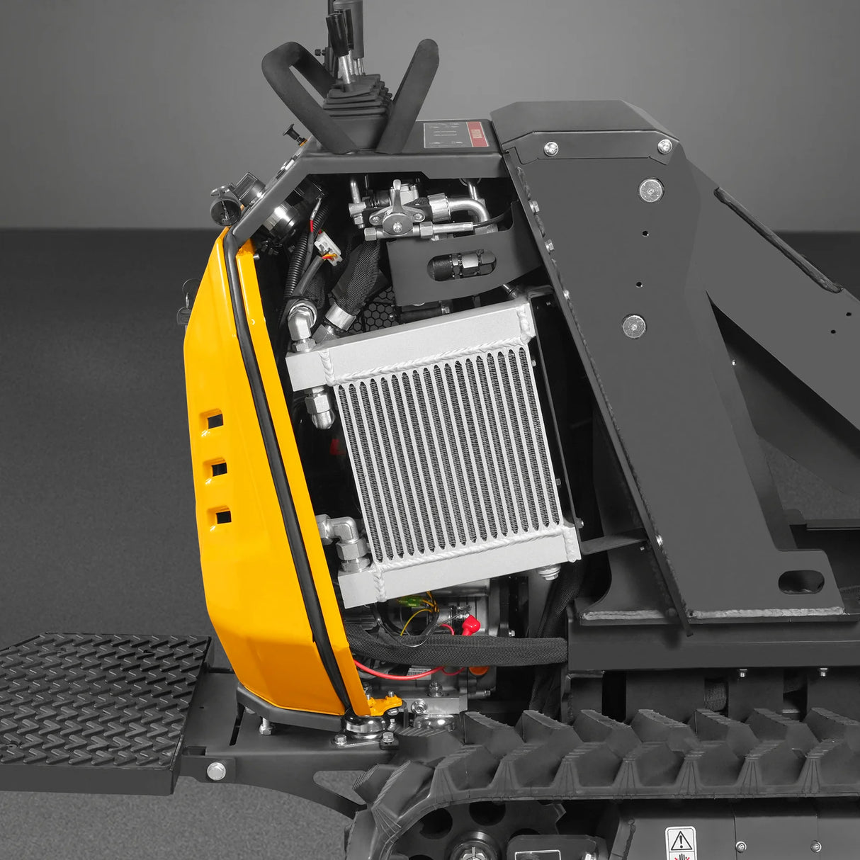 MechMaxx 1100lb 420cc E-start Gas Engine Stand-ON Hydraulic Track Dumper Hydraulic Tipping and Lifting with Self-Loading,  T80HL