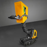 MechMaxx 1100lb 420cc E-start Gas Engine Stand-ON Hydraulic Track Dumper Hydraulic Tipping and Lifting with Self-Loading,  T80HL