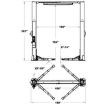 Triumph NTO-13A 13,000 lb Two Post Overhead Lift