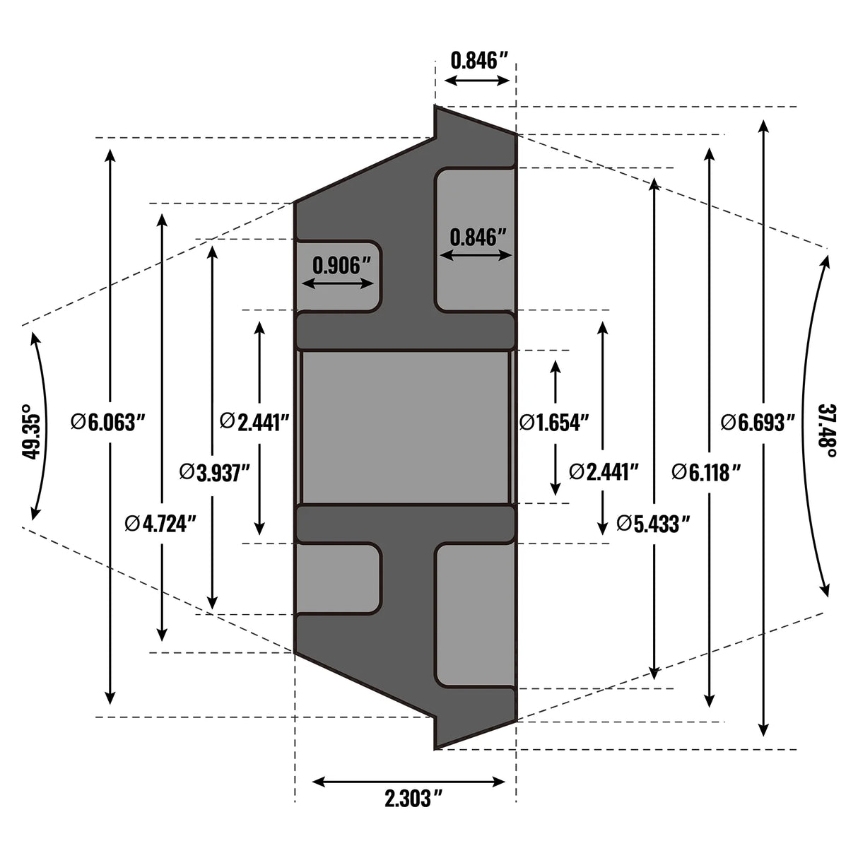 Truck Cone Kit for WB Wheel Balancer (for SKU: 200009, 200010)
