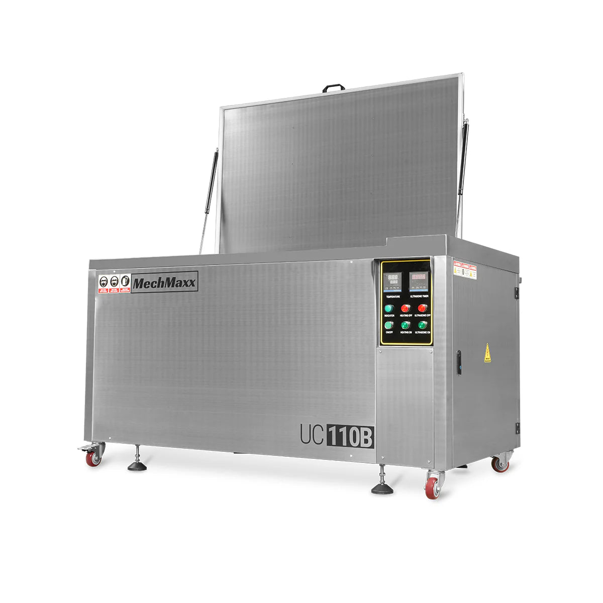 114 Gal / 432L Heavy Duty Industrial Ultrasonic Parts Washer, 28kHz 60 Transducers , SS304 Tank, 10kW Heater, 208–240V 3 Phase Power