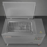 32 Gal / 120L Heavy Duty Industrial Ultrasonic Parts Washer, 28kHz 20 Transducers , SS304 Tank, 6.6kW Heater, 208–240V 3 Phase Power