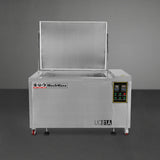 81 Gal / 308L Heavy Duty Industrial Ultrasonic Parts Washer, 28kHz 40 Transducers, Oil Skimmer, SS304 Tank, 10kW Heater, 208–240V 3 Phase Power