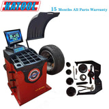 Katool KT-B750 wheel balancer digital control panel detail