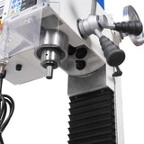 MechMaxx 7‘’ x 27-1/2‘’ Benchtop Mini Mill Drill Machine, Variable Speed, Brshless Motor, R8 Spindle, 1.5 HP, 110V, Compact Milling Drilling Tool for Garage Shop, DIY Metalworking without Stand VM25L