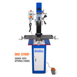 MechMaxx 7‘’ x 27-1/2‘’ Benchtop Mini Mill Drill Machine, Variable Speed, Brshless Motor, R8 Spindle, 1.5 HP, 110V, Compact Milling Drilling Tool for Garage Shop, DIY Metalworking without Stand VM25L