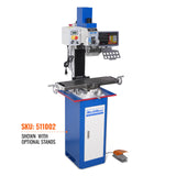 MechMaxx 1.5HP 7‘’x 27-1/2‘’ Benchtop Mini Mill Drill Machine, Variable Speed, R8 Spindle, Brushless Motor, 110V, Compact Milling Drilling Tool for Garage Shop, DIY Metalworking without Stand VM25LD