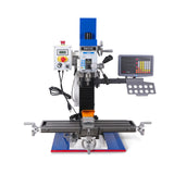 MechMaxx 1.5HP 7‘’x 27-1/2‘’ Benchtop Mini Mill Drill Machine, Variable Speed, R8 Spindle, Brushless Motor, 110V, Compact Milling Drilling Tool for Garage Shop, DIY Metalworking without Stand VM25LD
