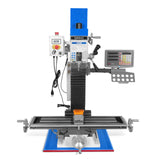 MechMaxx 8-1/4"x33'' Industrial Benchtop Mill Drill Machine with DRO, Variable Speed, Brushless Motor, R8 Spindle, 2 HP, 110V, Compact Milling Drilling Tool for Garage Shop, DIY Metalworking without Stand VM32LD