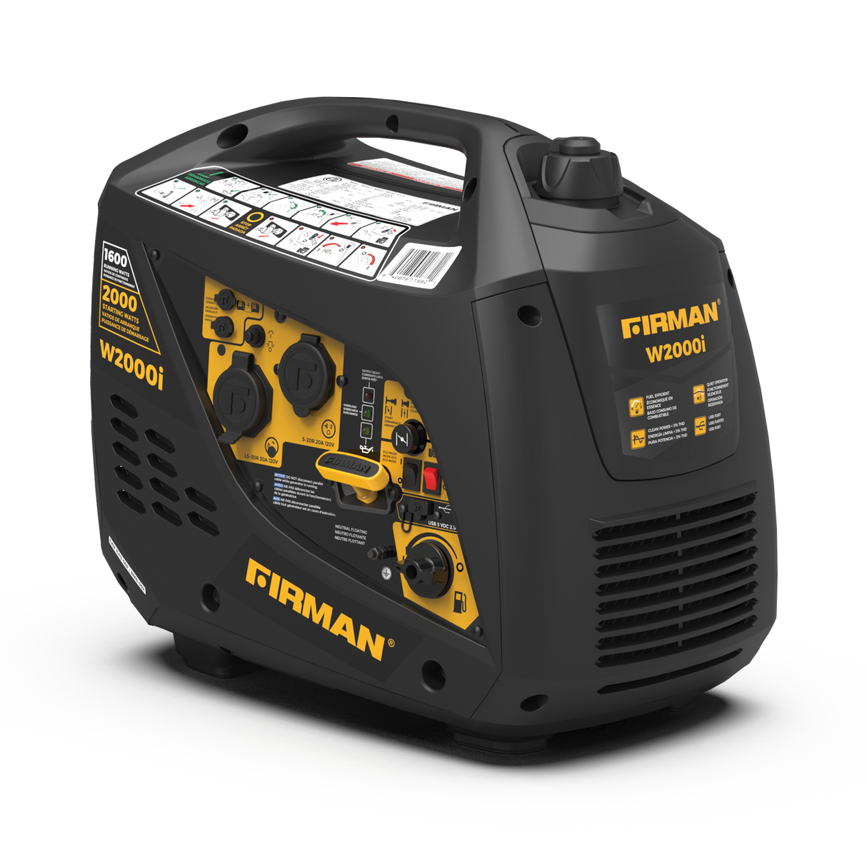 Inverter Portable Generator 2000/1600W Recoil Start