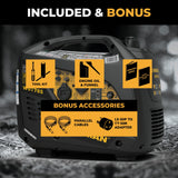 Inverter Portable Generator 2100W Recoil Start with CO Alert