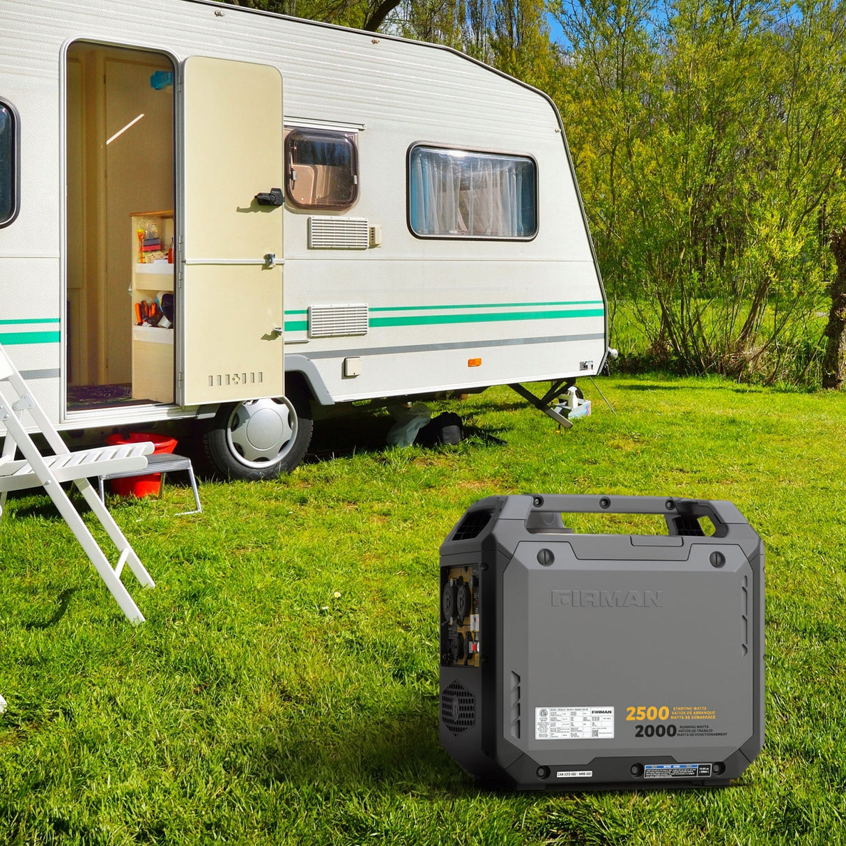 Inverter Gas Portable Generator 2500W Recoil Start with CO ALERT