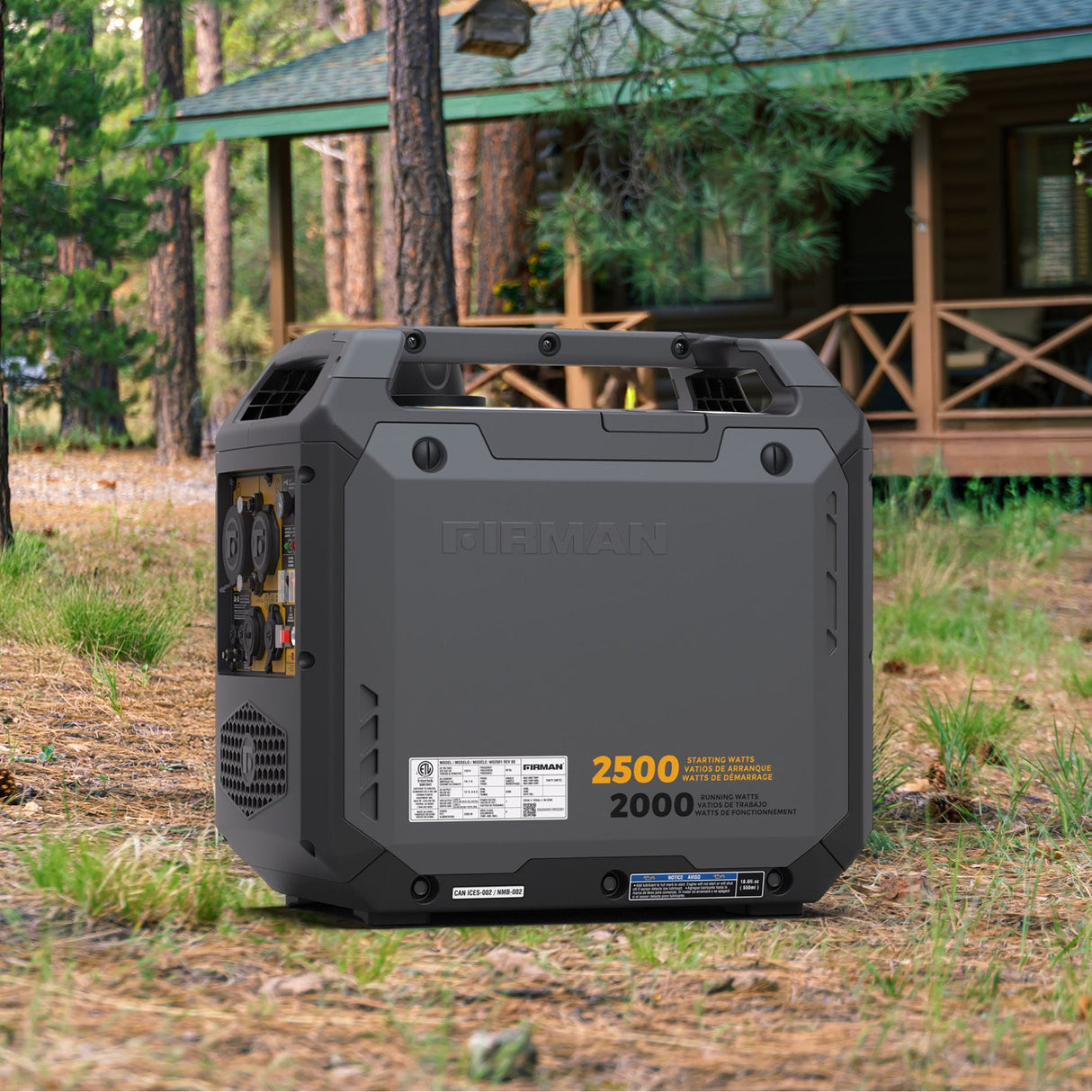 Inverter Gas Portable Generator 2500W Recoil Start with CO ALERT