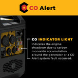 Inverter Gas Portable Generator 2500W Recoil Start with CO ALERT