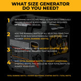Inverter Gas Portable Generator 2500W Recoil Start with CO ALERT