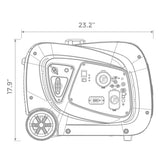 Inverter Portable Generator 3300W Remote Start