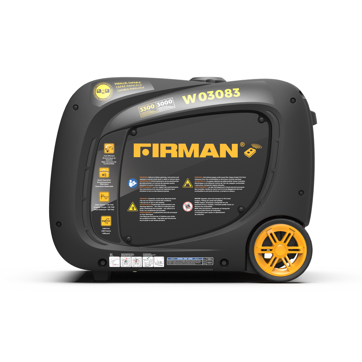 Inverter Portable Generator 3300W Remote Start
