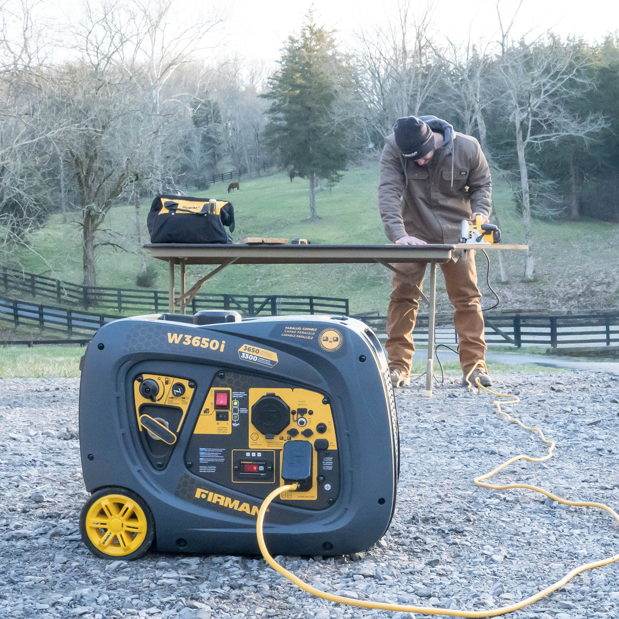 Refurbished Inverter Portable Generator 3650W Recoil Start