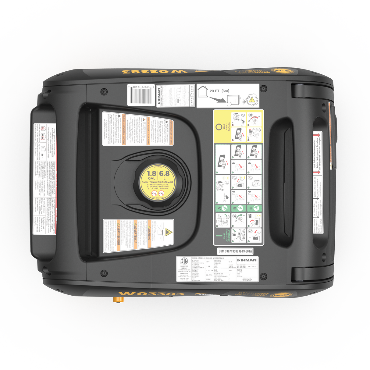 Refurbished Inverter Portable Generator 3650W Remote Start