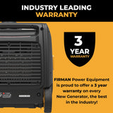 INVERTER PORTABLE GENERATOR 4125W WITH CO ALERT