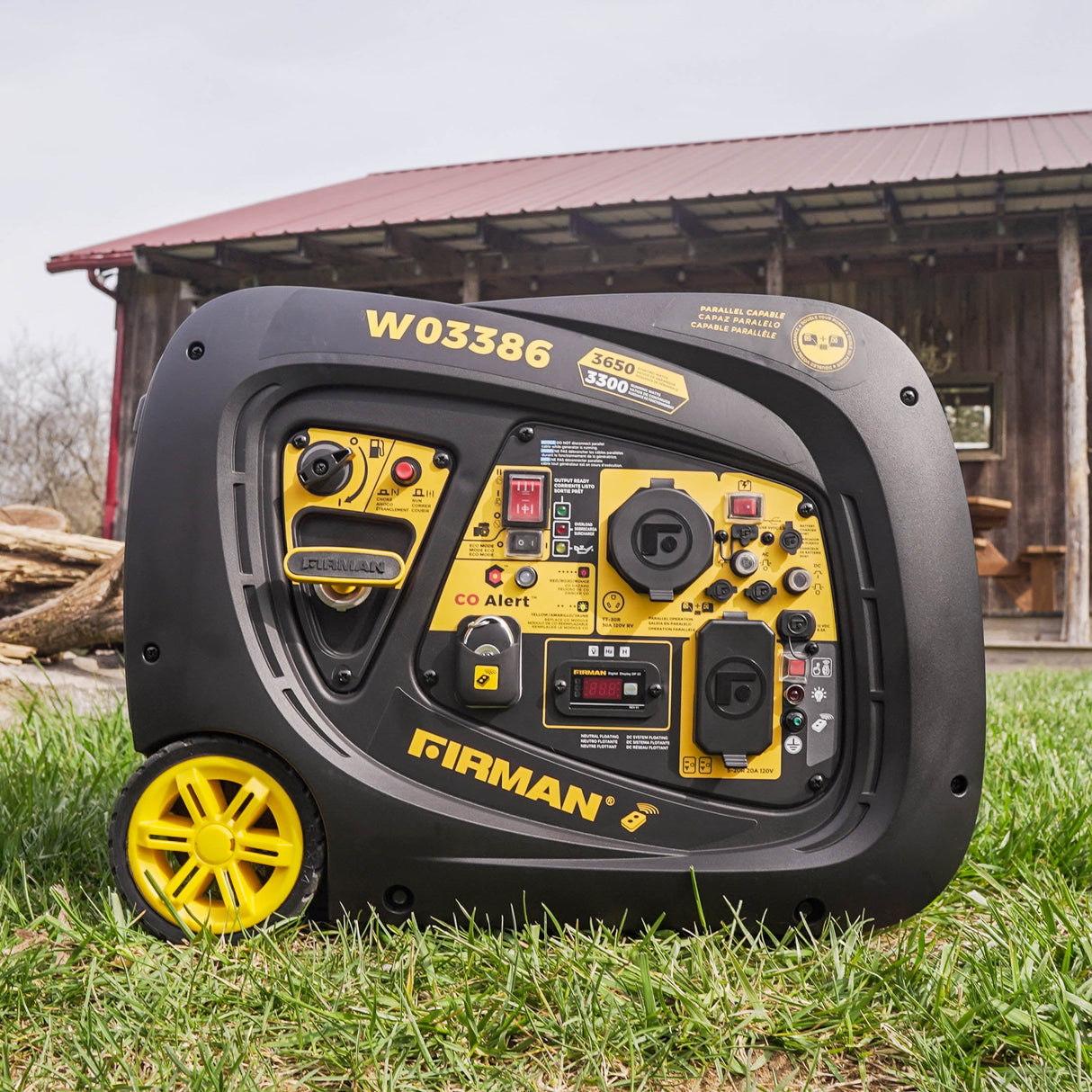 Refurbished Inverter Portable Generator 3650W Remote Start with CO ALERT