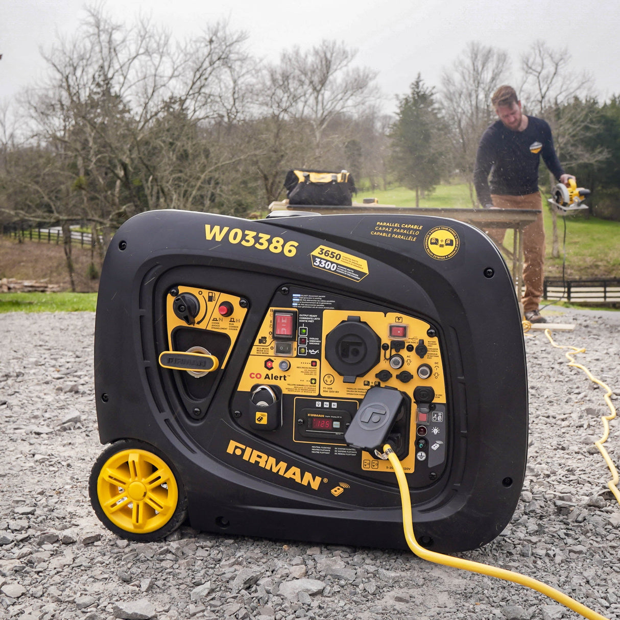 Refurbished Inverter Portable Generator 3650W Remote Start with CO ALERT