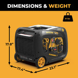 Inverter Portable Generator 4125W Remote Start with CO ALERT