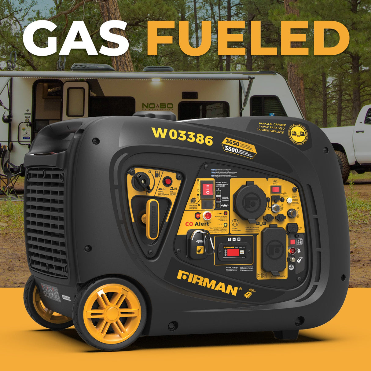 Inverter Portable Generator 4125W Remote Start with CO ALERT