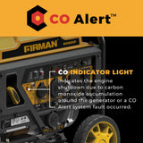 Inverter Open Frame Portable Generator 4500W Recoil Start with CO Alert
