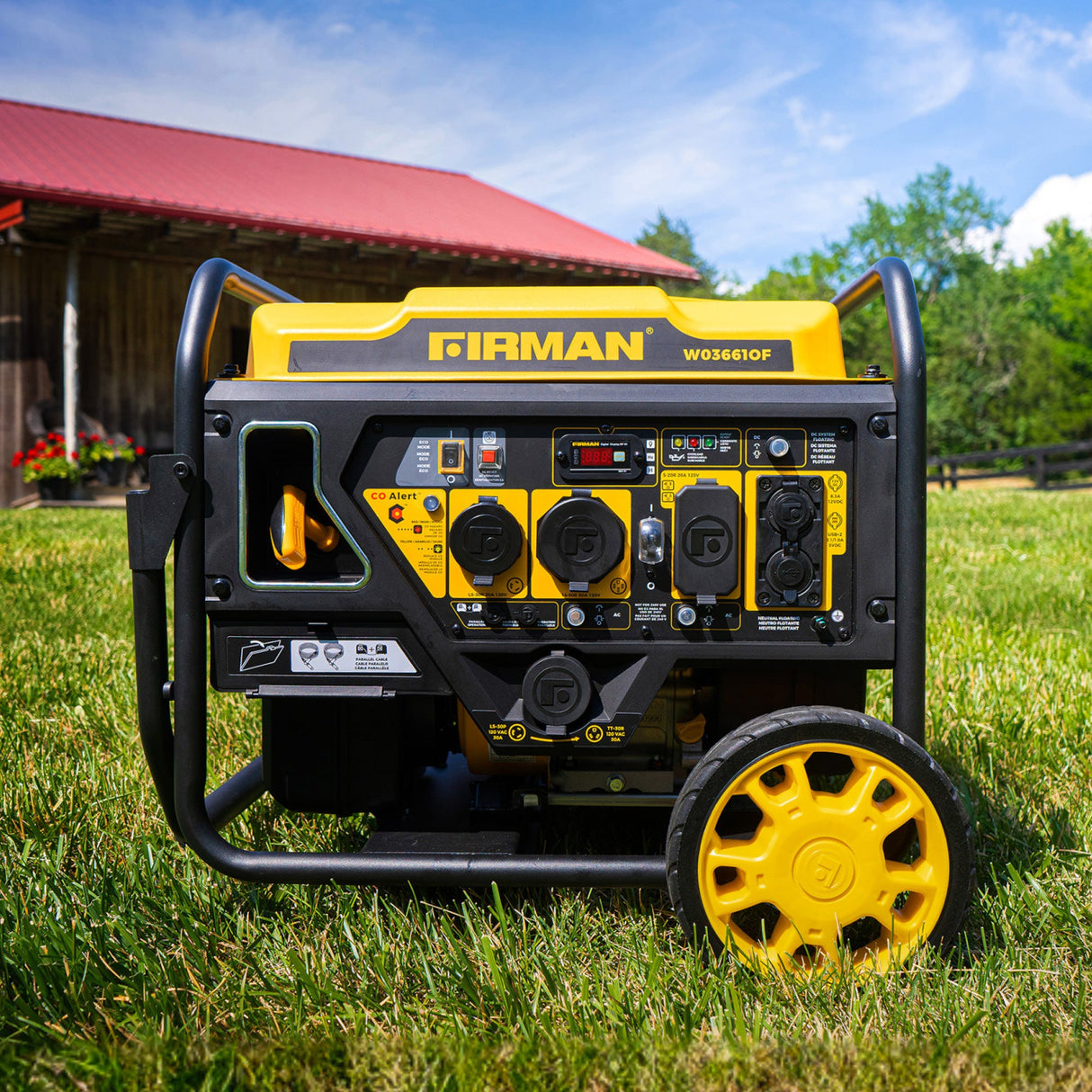 Inverter Open Frame Portable Generator 4500W Recoil Start with CO Alert