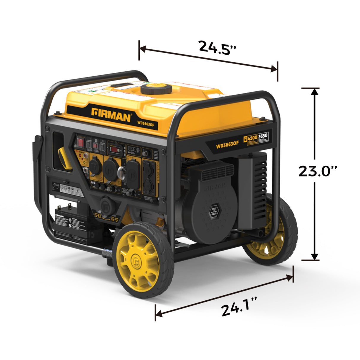 Inverter Open Frame Portable Generator 4500W Remote Start with CO Alert