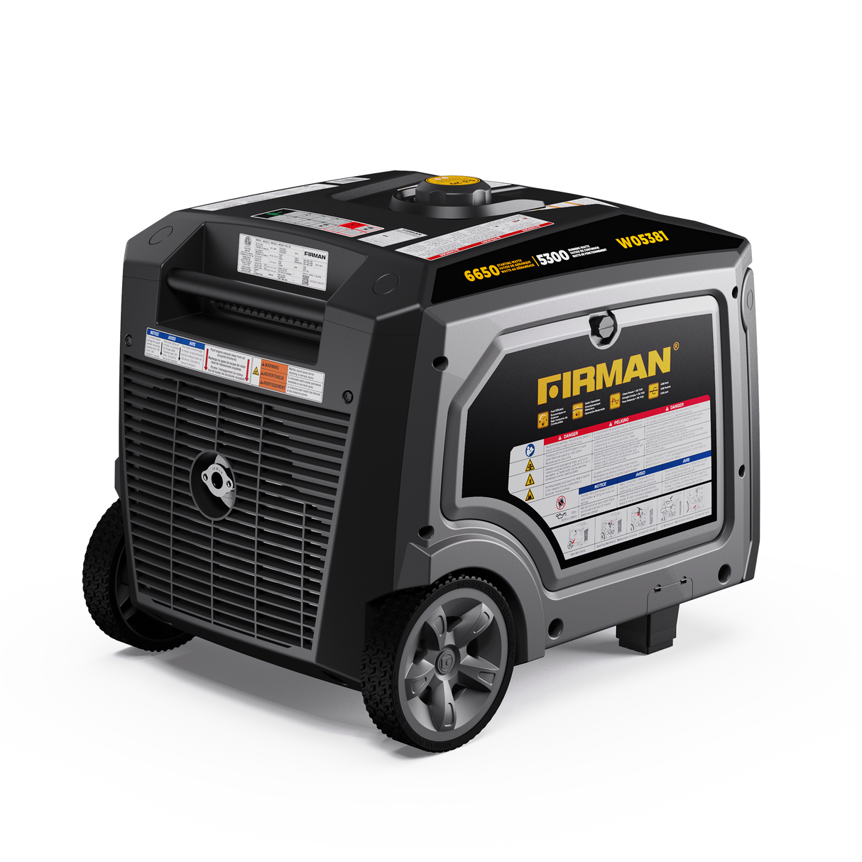 Gas Inverter Portable Generator 6650/5300 Watt 120/240V CO Alert