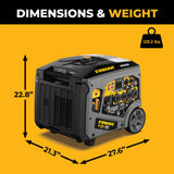 Gas Inverter Portable Generator 7850/6300 Watt Remote Start 120/240V CO Alert