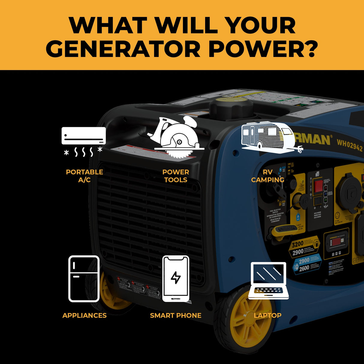 Refurbished Dual Fuel Inverter 3200W Electric Start