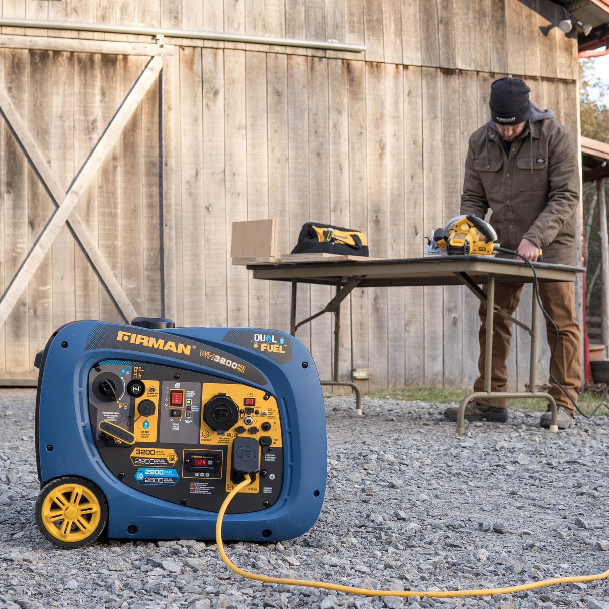 Dual Fuel Inverter Portable Generator 3200W Electric Start