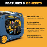 Dual Fuel Inverter Portable Generator 3200W Electric Start