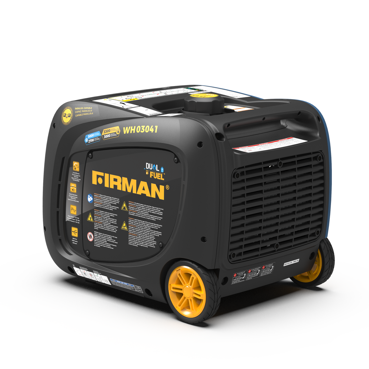 Dual Fuel Inverter Portable Generator 3300W Recoil Start