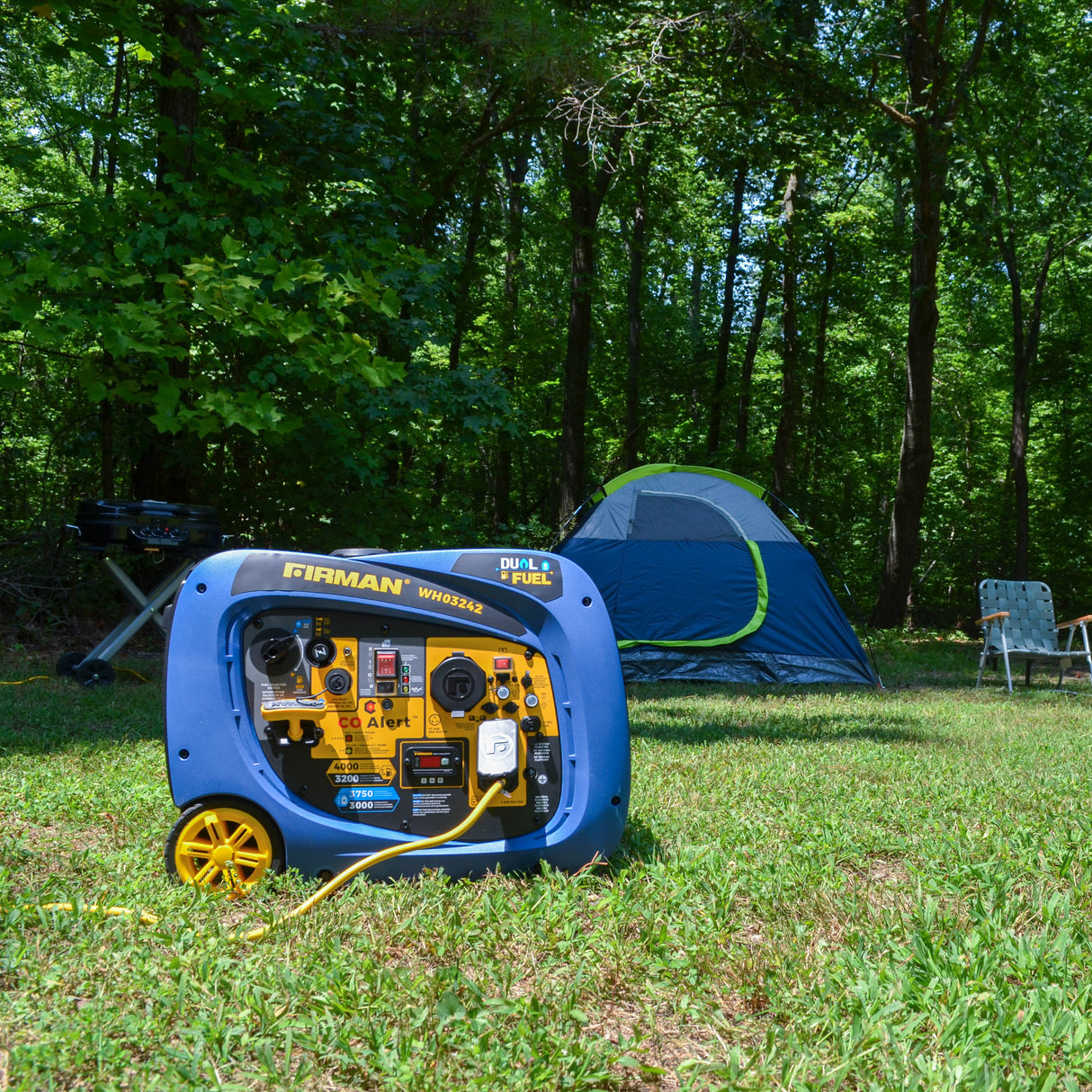 Dual Fuel Inverter Portable Generator 4000W Electric Start with CO ALERT